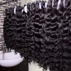 Wholesale Raw Brazilian Human Hair Raw Virgin Cuticle Aligned One Donor Hair Bundles Weave Indian Wavy Curly