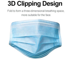 Disposable Nonwove 3 Layer mascarillas quirurgicas homologadas mask маска для лица mascarillas mascara face mask маска Fast Ship