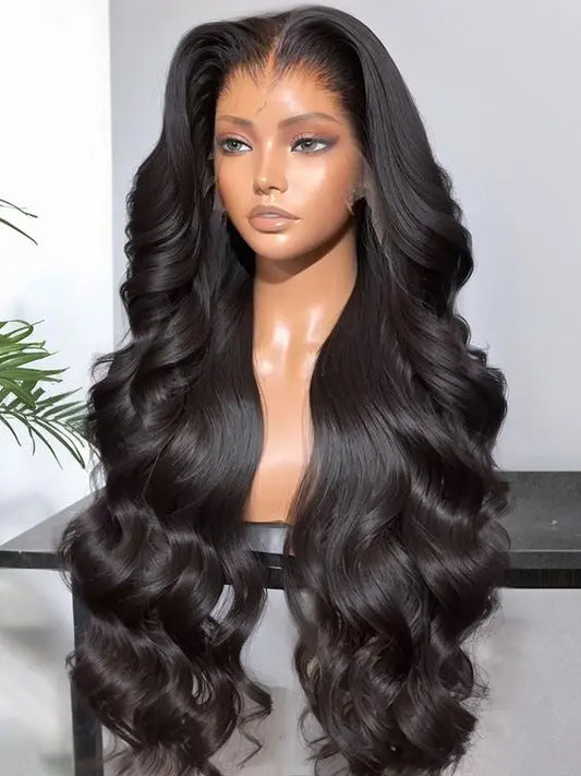 5x5 Raw Indian HD Wig  Human Hair Lace Front ,Glueless Full Lace Front Wigs, Brazilian Deep Curly Body Wave Wig for Black Women