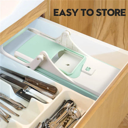 LMETJMA Adjustable Mandoline Slicer Stainless Steel Vegetable Slicer Julienne Safe Vegetable Dicer Onion Carrot Slicer KC0420