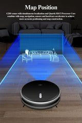 Robot Vacuum Cleaner G20S, 6000Pa Suction,Remote Upgrade, 2 in1 Wet Dry Mop, Wifi App, Smart Vaccum Auto Floor Washing for Home,