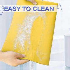 60/40cm Oversized Food Grade Silicone Waterproof Placemat Heat Insulation Anti-Skidding Washable Table Mat For Kitchen Dinner