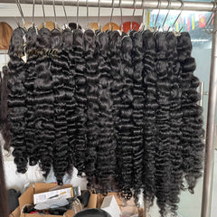 Wholesale Raw Brazilian Human Hair Raw Virgin Cuticle Aligned One Donor Hair Bundles Weave Indian Wavy Curly