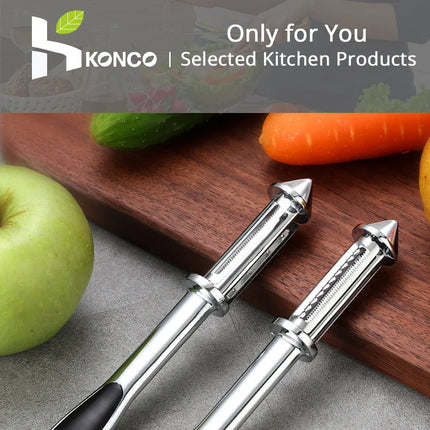 Konco Fruit and Vegetable Peeler,Kitchen Accessories,Alloy Sharp Peeler Potato Carrot Grater Peeler Kitchen Gadget