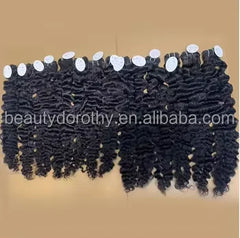 Wholesale Natural Raw Human Hair Bundle Cuticle Aligned Burmese Curly  Human Hair Weave Bundle Vendors