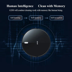 Robot Vacuum Cleaner G20S, 6000Pa Suction,Remote Upgrade, 2 in1 Wet Dry Mop, Wifi App, Smart Vaccum Auto Floor Washing for Home,