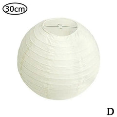 25cm 30cm Round Chinese Paper Lantern Wedding Birthday Party Decoration Holiday Supplies Paper Lamp Covers Shades Decor