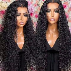 Cheap Pre Plucked 13x4 HD Lace Frontal Wig Swiss Transparent Lace Front Water Wave Wig Raw Vietnamese Hair Wig for Black Women