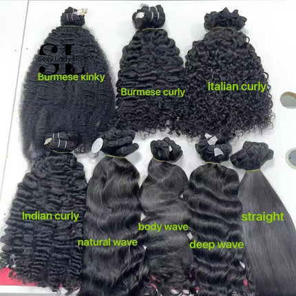 Remy Hair Extensions Wholesale Best Brazilian Burmese Curly Hair Straight Body Natural Wave Bundles Raw Human Hair Vendor