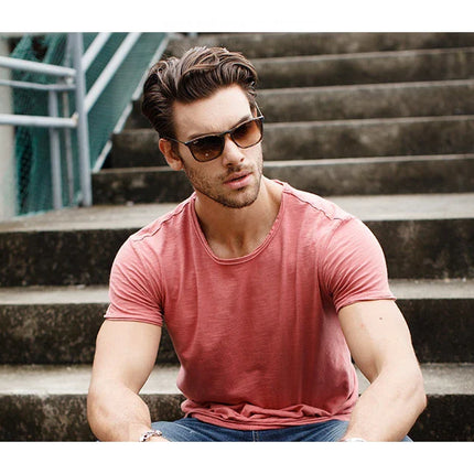 100% Cotton Men T-shirt Casual Soft Fitness Summer Thin T-shirts Men's Home Clothes O-Neck Short Sleeve Soild T Shirt for Men
