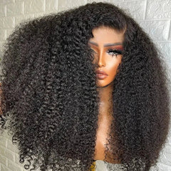 Wholesale Prices Wear and Go Pre Plucked Indian Human Hair Wig Afro Kinky Curly 4x4 5x5 13x4 Full Front HD Glueless Lace Wigs