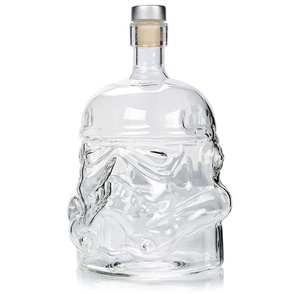 Glass Bottle Wine Pot Decanter Transparent Crystal Vodka Flagon Gift, Capacity: 650ml, Glass Bottle