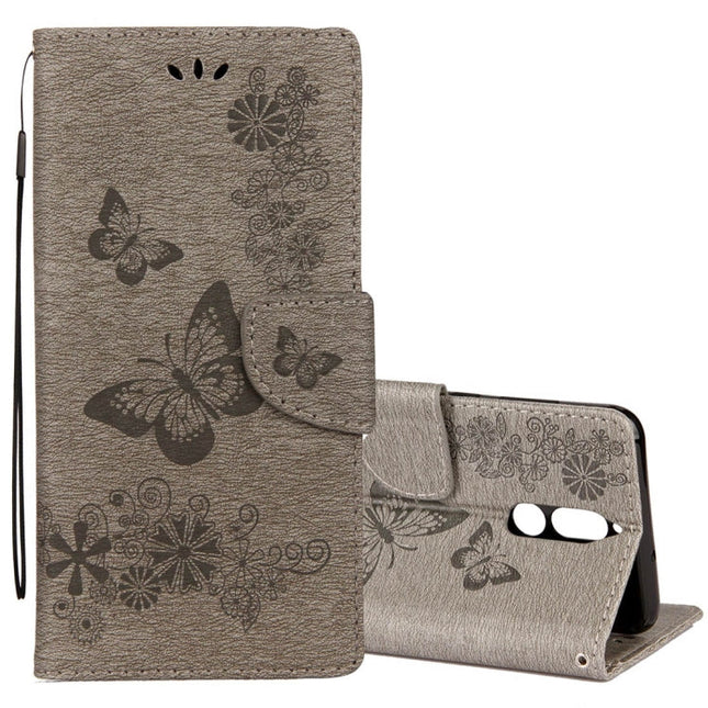For Huawei  Mate 10 Lite Vintage Embossed Floral Butterfly Pattern Horizontal Flip Leather Case with Card Slot & Holder & Wallet & Lanyard , For Mate 10 Lite