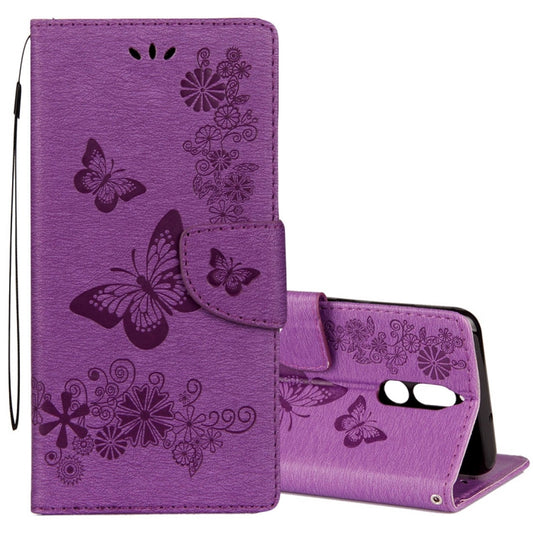 For Huawei  Mate 10 Lite Vintage Embossed Floral Butterfly Pattern Horizontal Flip Leather Case with Card Slot & Holder & Wallet & Lanyard , For Mate 10 Lite