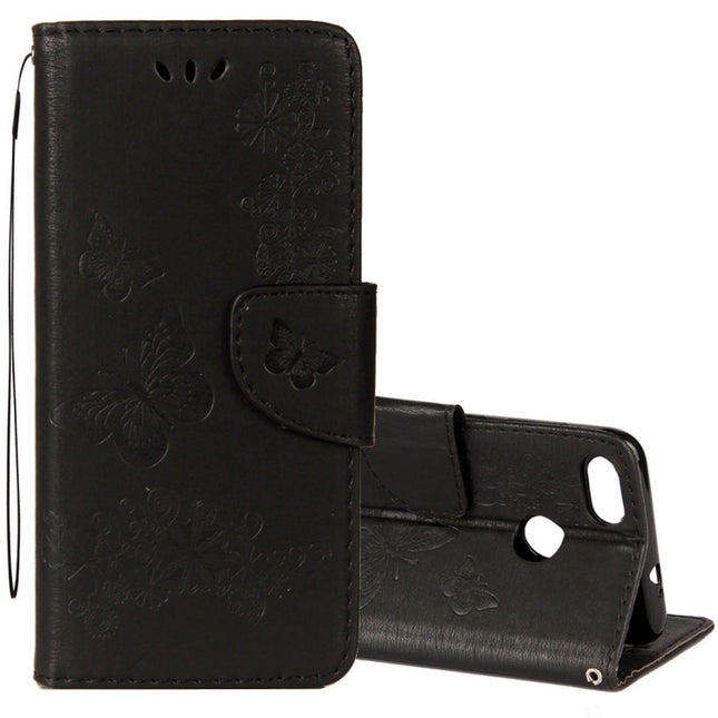 For Huawei  P9 Lite Mini Vintage Embossed Floral Butterfly Pattern Horizontal Flip Leather Case with Card Slot & Holder & Wallet & Lanyard , For P9 Lite Mini