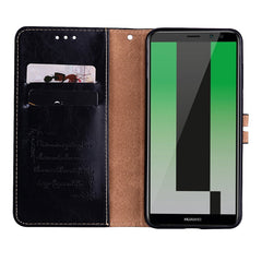 For Huawei Mate 10 Lite & Nova 2i Business Style Oil Wax Texture Horizontal Flip Leather Case with Holder & Card Slots & Wallet