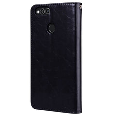 For Huawei Honor Play 7X Business Style Oil Wax Texture Horizontal Flip Leather Case with Holder & Card Slots & Wallet, For Huawei Honor Play 7X