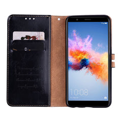 For Huawei Honor Play 7X Business Style Oil Wax Texture Horizontal Flip Leather Case with Holder & Card Slots & Wallet, For Huawei Honor Play 7X