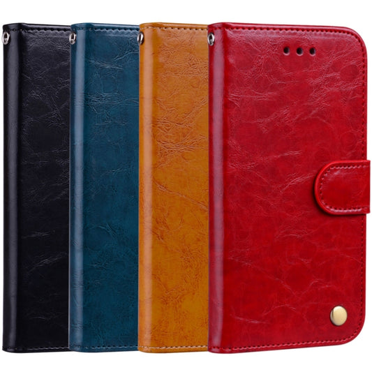 For Huawei Honor Play 7X Business Style Oil Wax Texture Horizontal Flip Leather Case with Holder & Card Slots & Wallet