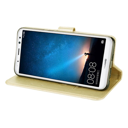 For Huawei Mate 10 Lite Rose Embossed Horizontal Flip Environmental PU Leather Case with Holder & Card Slots & Wallet