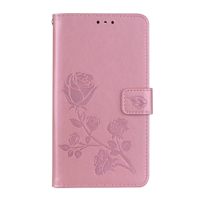 For Huawei Mate 10 Lite Rose Embossed Horizontal Flip Environmental PU Leather Case with Holder & Card Slots & Wallet