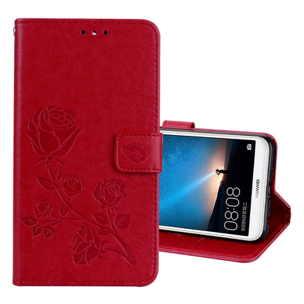 For Huawei Mate 10 Lite Rose Embossed Horizontal Flip Environmental PU Leather Case with Holder & Card Slots & Wallet