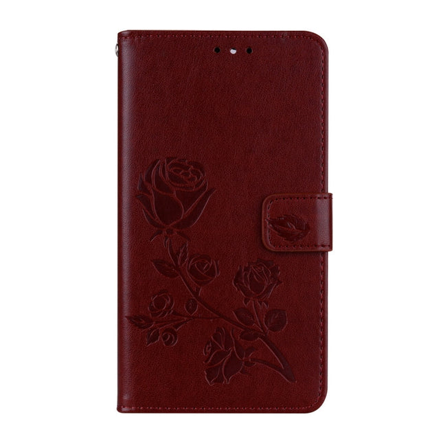 For Huawei Mate 10 Lite Rose Embossed Horizontal Flip Environmental PU Leather Case with Holder & Card Slots & Wallet