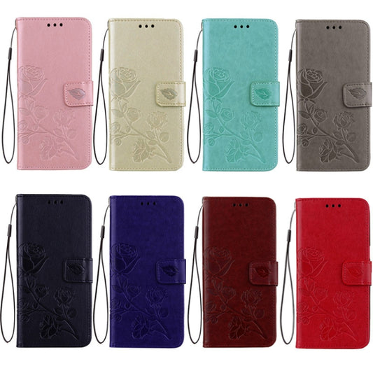 For Huawei Mate 10 Lite Rose Embossed Horizontal Flip Environmental PU Leather Case with Holder & Card Slots & Wallet, For Huawei Mate 10 Lite, For Mate 10 Lite, For HAW0148_B1, Huawei Mate 10 Lite