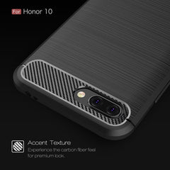 Brushed Texture Carbon Fiber Shockproof TPU Case for Huawei Honor 10, Huawei Honor 10