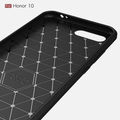 Brushed Texture Carbon Fiber Shockproof TPU Case for Huawei Honor 10, Huawei Honor 10