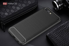 Brushed Texture Carbon Fiber Shockproof TPU Case for Huawei Honor 10, Huawei Honor 10