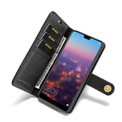 Crazy Horse Texture Flip Detachable Magnetic Leather Case for Huawei P20 Pro, with Holder & Card Slots & Wallet, Huawei P20 Pro