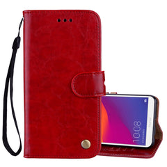 Business Style Oil Wax Texture Horizontal Flip Leather Case for Huawei Honor 7C / Enjoy 8 / Y7 (2018) / Y7 Prime (2018) / Nova 2 Lite, with Holder & Card Slots & Wallet, For Huawei Honor 7C, For Honor 7C / Y7 Prime (2018)