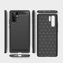 Brushed Texture Carbon Fiber Shockproof TPU Case for Huawei P30 Pro, Huawei P30 Pro