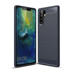 Brushed Texture Carbon Fiber Shockproof TPU Case for Huawei P30 Pro, Huawei P30 Pro