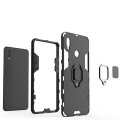 PC + TPU Shockproof Protective Case for Huawei Honor Note 10, with Magnetic Ring Holder, For Huawei Honor Note 10