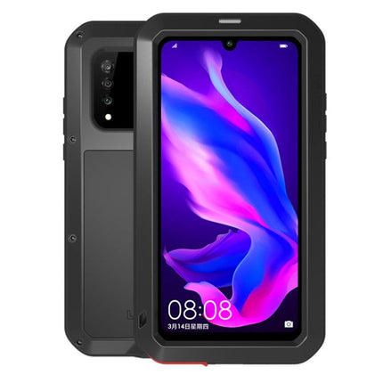 LOVE MEI Powerful Dustproof Shockproof Splashproof Metal + Silicone Combination Case for Huawei P30 Lite, Huawei P30 Lite