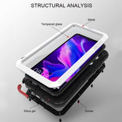 LOVE MEI Powerful Dustproof Shockproof Splashproof Metal + Silicone Combination Case for Huawei P30 Lite, Huawei P30 Lite