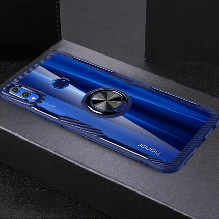 Scratchproof TPU + Acrylic Ring Bracket Protective Case for Huawei Honor 8X
