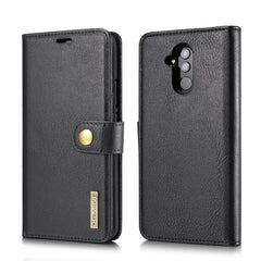 DG.MING Crazy Horse Texture Flip Detachable Magnetic Leather Case for Huawei Mate 20 Lite / Maimang 7, with Holder & Card Slots & Wallet, Huawei Mate 20 Lite / Maimang 7