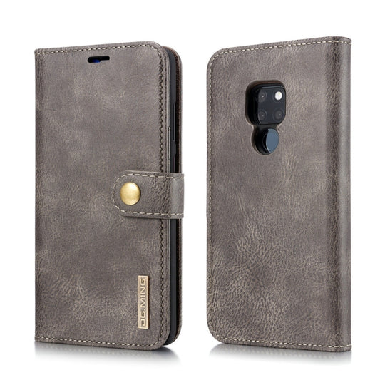 DG.MING Crazy Horse Texture Flip Detachable Magnetic Leather Case for Huawei Mate 20, with Holder & Card Slots & Wallet, Huawei Mate 20