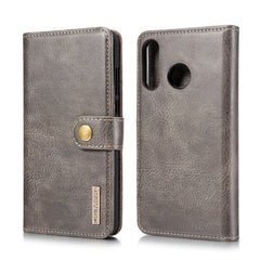 DG.MING Crazy Horse Texture Flip Detachable Magnetic Leather Case for Huawei P30 Lite, with Holder & Card Slots & Wallet, For Huawei P30 Lite, Huawei P30 Lite