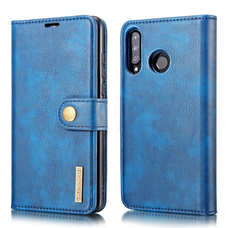 DG.MING Crazy Horse Texture Flip Detachable Magnetic Leather Case for Huawei P30 Lite, with Holder & Card Slots & Wallet, For Huawei P30 Lite, Huawei P30 Lite