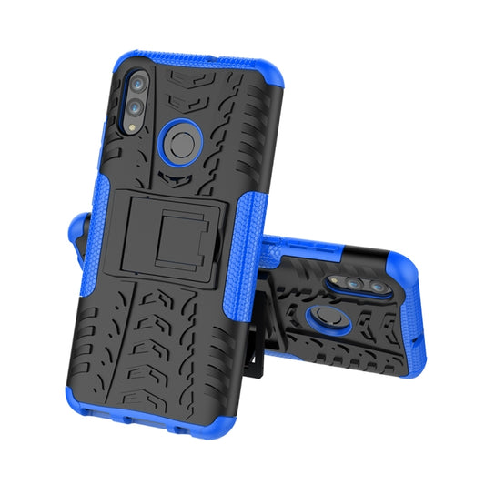 Tire Texture TPU+PC Shockproof Case for Huawei Honor 10 Lite / P Smart (2019), with Holder, For Honor 10 Lite