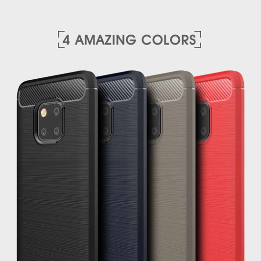 Brushed Texture Carbon Fiber Shockproof TPU Case for Huawei Mate 20 Pro, For Huawei Mate 20 Pro, For Mate 20 Pro