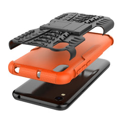 Shockproof  PC + TPU Tire Pattern Case for Huawei Honor 8s, with Holder, For Huawei Honor 8s