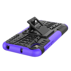 Shockproof  PC + TPU Tire Pattern Case for Huawei Honor 8s, with Holder, For Huawei Honor 8s