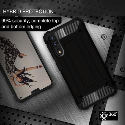 For Huawei  P20 Full-body Rugged TPU + PC Combination Back Cover Case