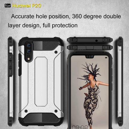 For Huawei  P20 Full-body Rugged TPU + PC Combination Back Cover Case , For Huawei P20, Huawei P20