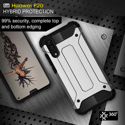 For Huawei  P20 Full-body Rugged TPU + PC Combination Back Cover Case , For Huawei P20, Huawei P20